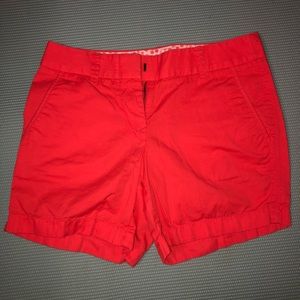 J. Crew factory orange chino shorts 5’ inseam